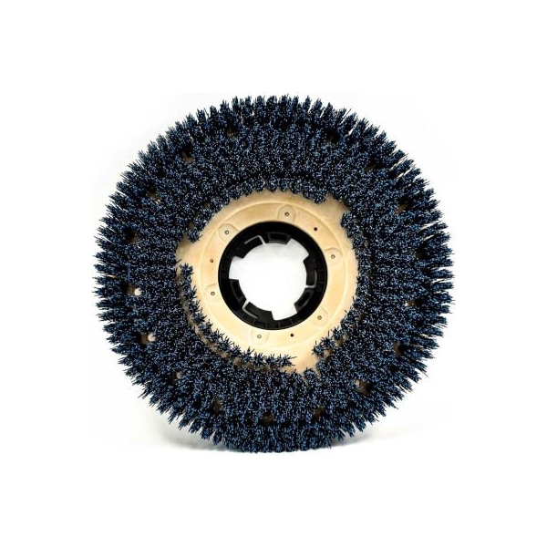 The Malish Corporation Malish 18" Clean Grit General Purpose Scrub Brush w/Univ Clutch Plate, Blue 816518NP - main